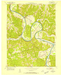 Gratz Kentucky Historical topographic map, 1:24000 scale, 7.5 X 7.5 Minute, Year 1953