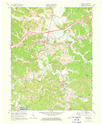 Grayson Kentucky Historical topographic map, 1:24000 scale, 7.5 X 7.5 Minute, Year 1971