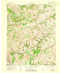 Greensburg Kentucky Historical topographic map, 1:24000 scale, 7.5 X 7.5 Minute, Year 1961