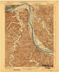 Greenup Kentucky Historical topographic map, 1:62500 scale, 15 X 15 Minute, Year 1930