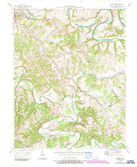 Gresham Kentucky Historical topographic map, 1:24000 scale, 7.5 X 7.5 Minute, Year 1953