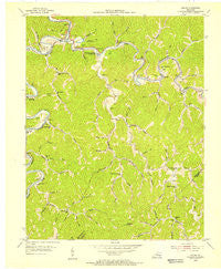 Haddix Kentucky Historical topographic map, 1:24000 scale, 7.5 X 7.5 Minute, Year 1954