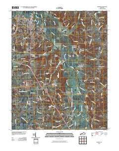 Hardin Kentucky Historical topographic map, 1:24000 scale, 7.5 X 7.5 Minute, Year 2010