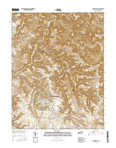 Hardinsburg Kentucky Current topographic map, 1:24000 scale, 7.5 X 7.5 Minute, Year 2016