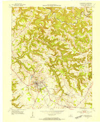 Hardinsburg Kentucky Historical topographic map, 1:24000 scale, 7.5 X 7.5 Minute, Year 1953