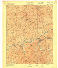 Harlan Kentucky Historical topographic map, 1:62500 scale, 15 X 15 Minute, Year 1919