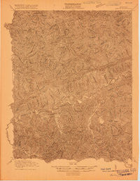 Harlan Kentucky Historical topographic map, 1:48000 scale, 15 X 15 Minute, Year 1916