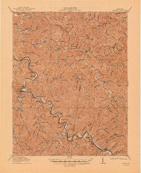 Harold Kentucky Historical topographic map, 1:62500 scale, 15 X 15 Minute, Year 1916