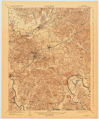 Hartford Kentucky Historical topographic map, 1:62500 scale, 15 X 15 Minute, Year 1909