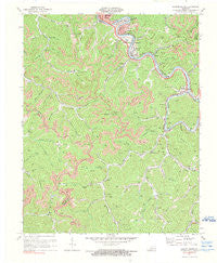 Hazard South Kentucky Historical topographic map, 1:24000 scale, 7.5 X 7.5 Minute, Year 1972