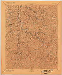 Hazard Kentucky Historical topographic map, 1:125000 scale, 30 X 30 Minute, Year 1891