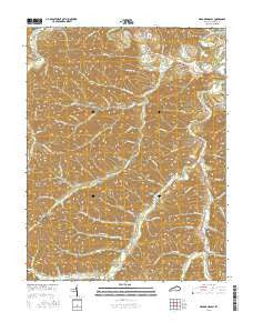 Head of Grassy Kentucky Current topographic map, 1:24000 scale, 7.5 X 7.5 Minute, Year 2016