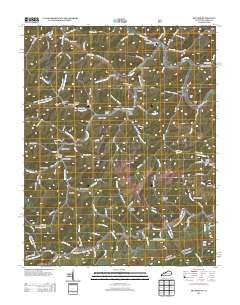 Hellier Kentucky Historical topographic map, 1:24000 scale, 7.5 X 7.5 Minute, Year 2013