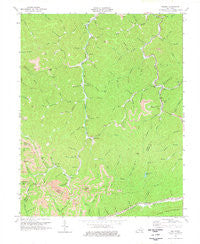 Helton Kentucky Historical topographic map, 1:24000 scale, 7.5 X 7.5 Minute, Year 1974