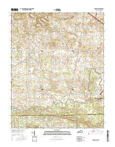 Herndon Kentucky Current topographic map, 1:24000 scale, 7.5 X 7.5 Minute, Year 2016