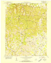 Hibernia Kentucky Historical topographic map, 1:24000 scale, 7.5 X 7.5 Minute, Year 1953