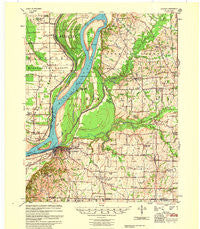 Hickman Kentucky Historical topographic map, 1:62500 scale, 15 X 15 Minute, Year 1955