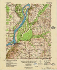 Hickman Kentucky Historical topographic map, 1:62500 scale, 15 X 15 Minute, Year 1955