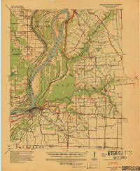 Hickman Kentucky Historical topographic map, 1:62500 scale, 15 X 15 Minute, Year 1939