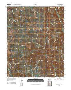 Hickory Flat Kentucky Historical topographic map, 1:24000 scale, 7.5 X 7.5 Minute, Year 2010