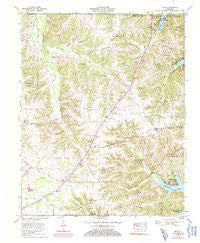 Hico Kentucky Historical topographic map, 1:24000 scale, 7.5 X 7.5 Minute, Year 1955