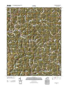 Hindman Kentucky Historical topographic map, 1:24000 scale, 7.5 X 7.5 Minute, Year 2013