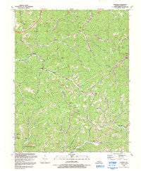 Hindman Kentucky Historical topographic map, 1:24000 scale, 7.5 X 7.5 Minute, Year 1992