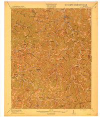 Hindman Kentucky Historical topographic map, 1:62500 scale, 15 X 15 Minute, Year 1915