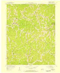 Hindman Kentucky Historical topographic map, 1:24000 scale, 7.5 X 7.5 Minute, Year 1954