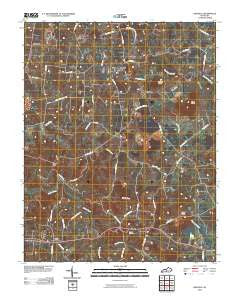 Hiseville Kentucky Historical topographic map, 1:24000 scale, 7.5 X 7.5 Minute, Year 2010