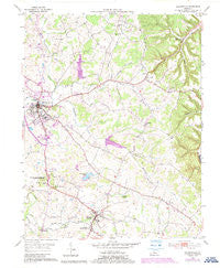 Hodgenville Kentucky Historical topographic map, 1:24000 scale, 7.5 X 7.5 Minute, Year 1953