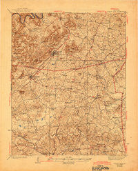 Horse Cave Kentucky Historical topographic map, 1:62500 scale, 15 X 15 Minute, Year 1938