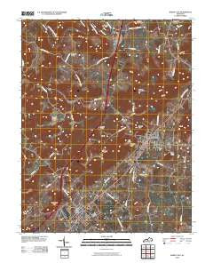 Horse Cave Kentucky Historical topographic map, 1:24000 scale, 7.5 X 7.5 Minute, Year 2010