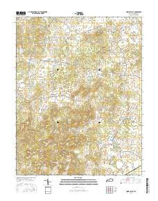 Howe Valley Kentucky Current topographic map, 1:24000 scale, 7.5 X 7.5 Minute, Year 2016