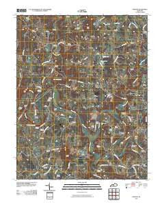 Hudgins Kentucky Historical topographic map, 1:24000 scale, 7.5 X 7.5 Minute, Year 2010