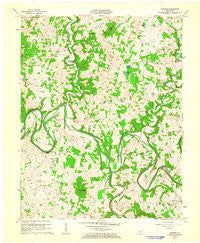 Hudgins Kentucky Historical topographic map, 1:24000 scale, 7.5 X 7.5 Minute, Year 1961
