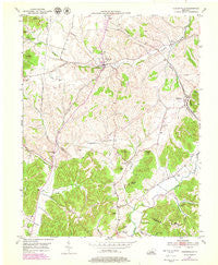 Hustonville Kentucky Historical topographic map, 1:24000 scale, 7.5 X 7.5 Minute, Year 1952
