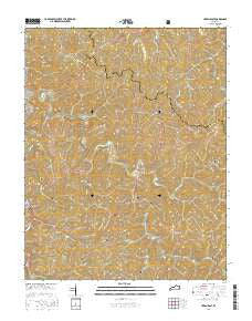 Hyden East Kentucky Current topographic map, 1:24000 scale, 7.5 X 7.5 Minute, Year 2016