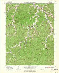 Inez Kentucky Historical topographic map, 1:24000 scale, 7.5 X 7.5 Minute, Year 1954