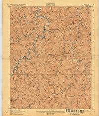 Inez Kentucky Historical topographic map, 1:62500 scale, 15 X 15 Minute, Year 1916