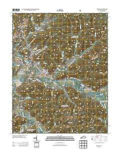Irvine Kentucky Historical topographic map, 1:24000 scale, 7.5 X 7.5 Minute, Year 2013