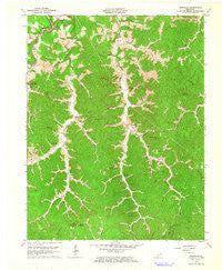 Isonville Kentucky Historical topographic map, 1:24000 scale, 7.5 X 7.5 Minute, Year 1962