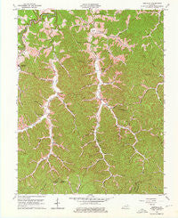 Isonville Kentucky Historical topographic map, 1:24000 scale, 7.5 X 7.5 Minute, Year 1962
