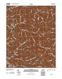 Ivyton Kentucky Historical topographic map, 1:24000 scale, 7.5 X 7.5 Minute, Year 2010