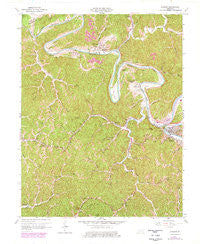 Jackson Kentucky Historical topographic map, 1:24000 scale, 7.5 X 7.5 Minute, Year 1961