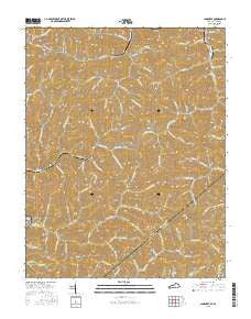 Jamboree Kentucky Current topographic map, 1:24000 scale, 7.5 X 7.5 Minute, Year 2016
