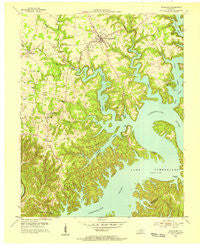 Jamestown Kentucky Historical topographic map, 1:24000 scale, 7.5 X 7.5 Minute, Year 1953