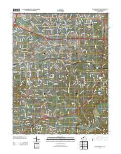Jeffersontown Kentucky Historical topographic map, 1:24000 scale, 7.5 X 7.5 Minute, Year 2013