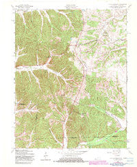 Johnson Hollow Kentucky Historical topographic map, 1:24000 scale, 7.5 X 7.5 Minute, Year 1957