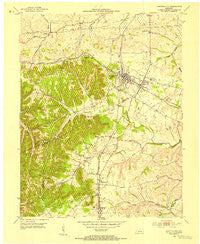 Junction City Kentucky Historical topographic map, 1:24000 scale, 7.5 X 7.5 Minute, Year 1952